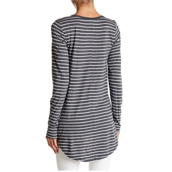 NEW Abound Striped Long Sleeveless Crew Neck Tee XXS - Picture 3 of 8